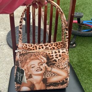 Brandnew with tags Vintage Marilyn Monroe Leopard  Cheetah print Collector Purse